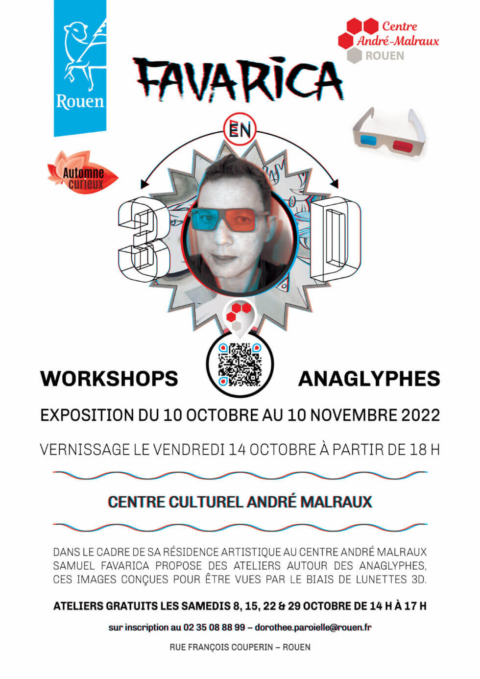 Affiche de l’exposition Favarica à Malraux en 2022