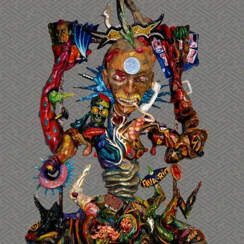 Sculpture polychrome – Samuel Carujo Fava Rica, artiste peintre et sculpteur à Rouen