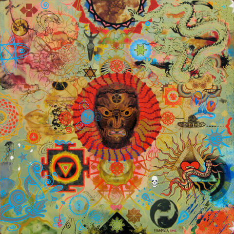 Création numérique, peinture – Chakras