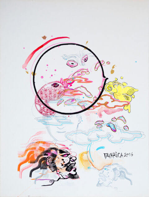 Dessin à l'encre sur papier – Fouterie Médiévale