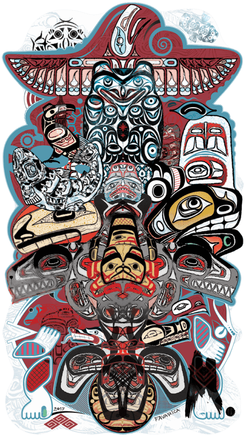 Œuvre numérique – Totem à l’Ours