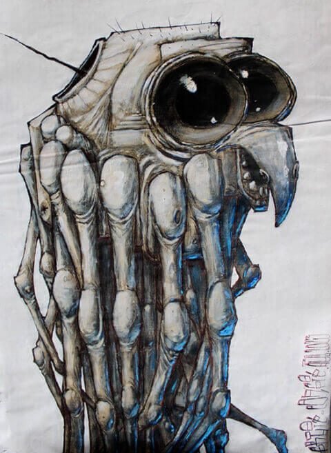 Fruit‑Confit – Scolopendre 006 – 2023 – 60 × 40 cm