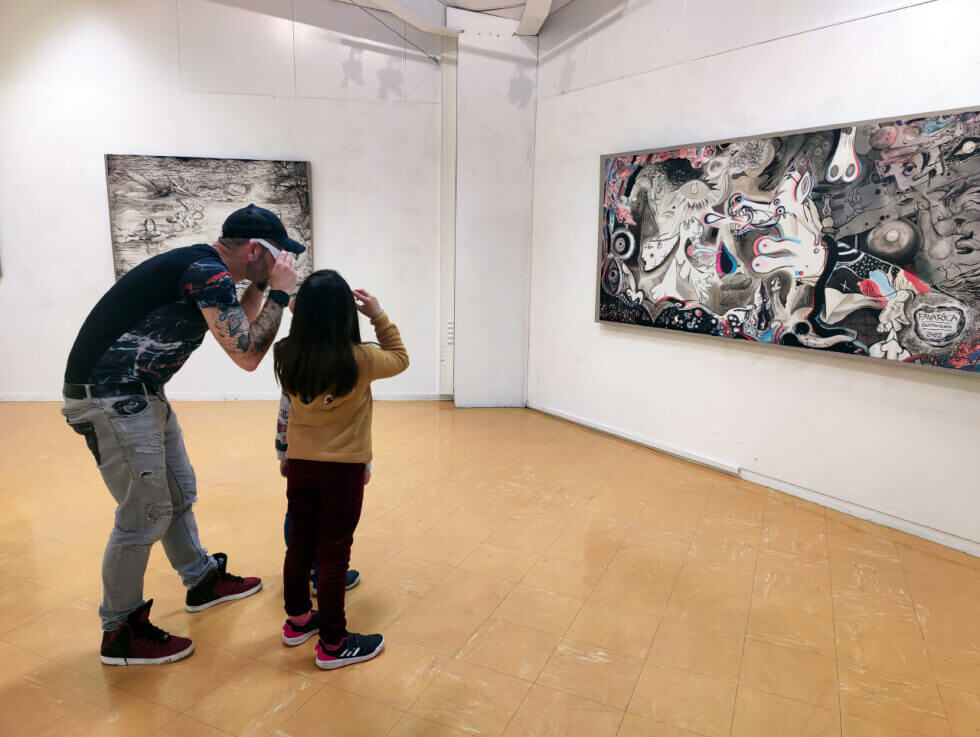 Guernica en 3D anaglyphique, tableau Guerniquée par Samuel Favarica d’après l’œuvre de Picasso