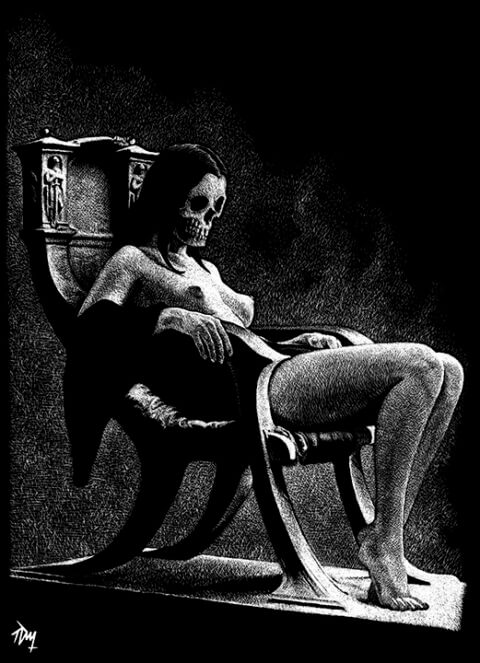 Nico TM – DeathQueen 02 – 2017 – 35 × 50 cm