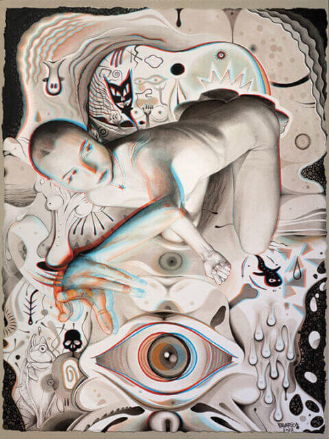 Samuel Favarica – Le Cyclope – 2022 – 80 × 60 cm